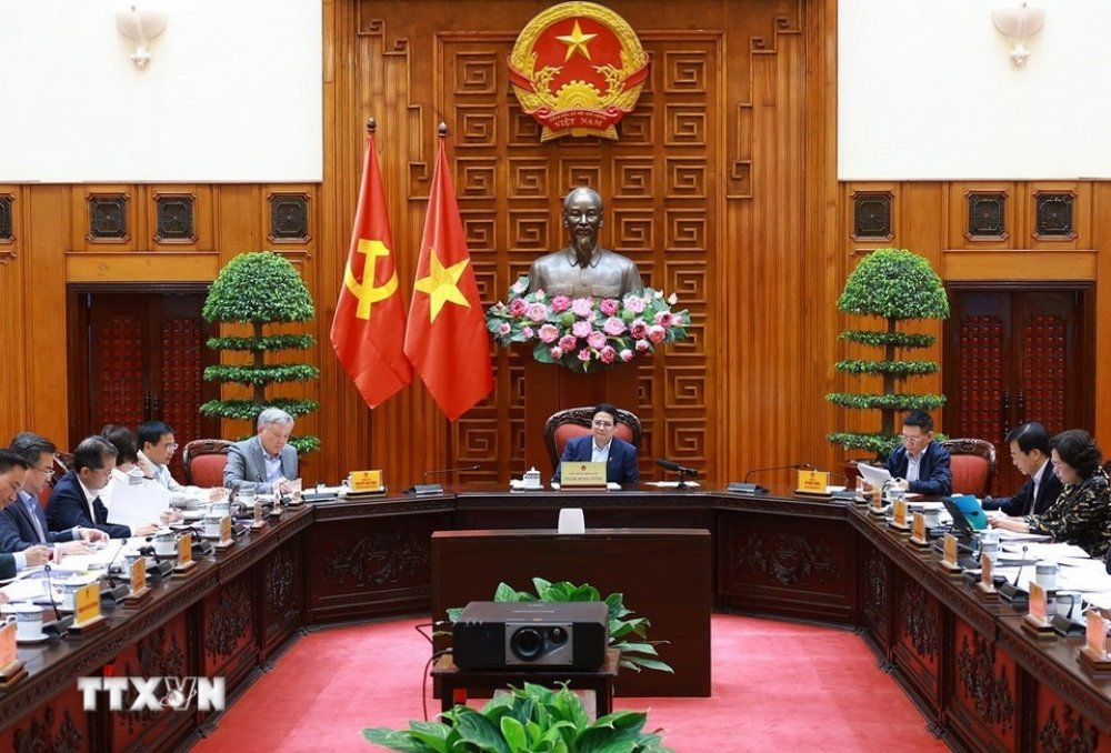 The first meeting of the Steering Committee on Regional and International Financial Centers. Photo: VNA