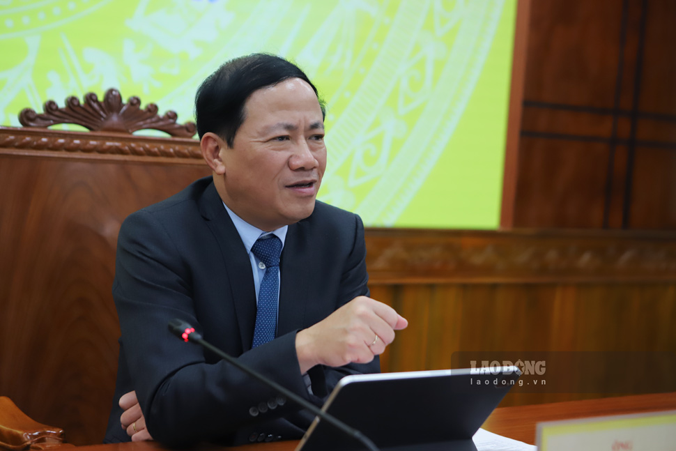 Chairman of Binh Dinh Provincial People's Committee Pham Anh Tuan. Photo: Hoai Luan