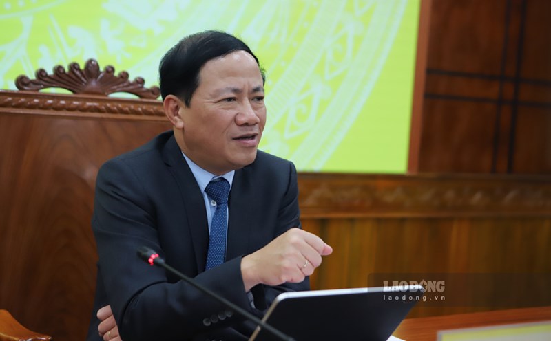 Chairman of Binh Dinh Provincial People's Committee Pham Anh Tuan. Photo: Hoai Luan