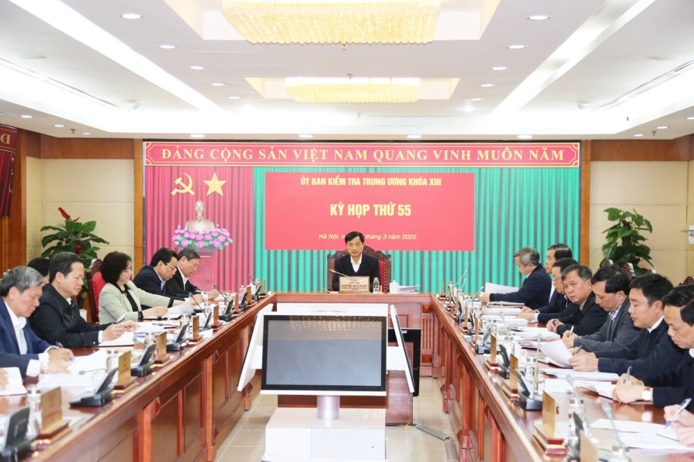 The Central Inspection Commission held its 55th meeting to consider disciplining many officials. Photo:KKTW People's Committee