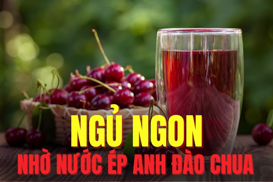 Beber jugo de cereza amargo puede ayudarte a dormir mejor. El dibujo: Mi te