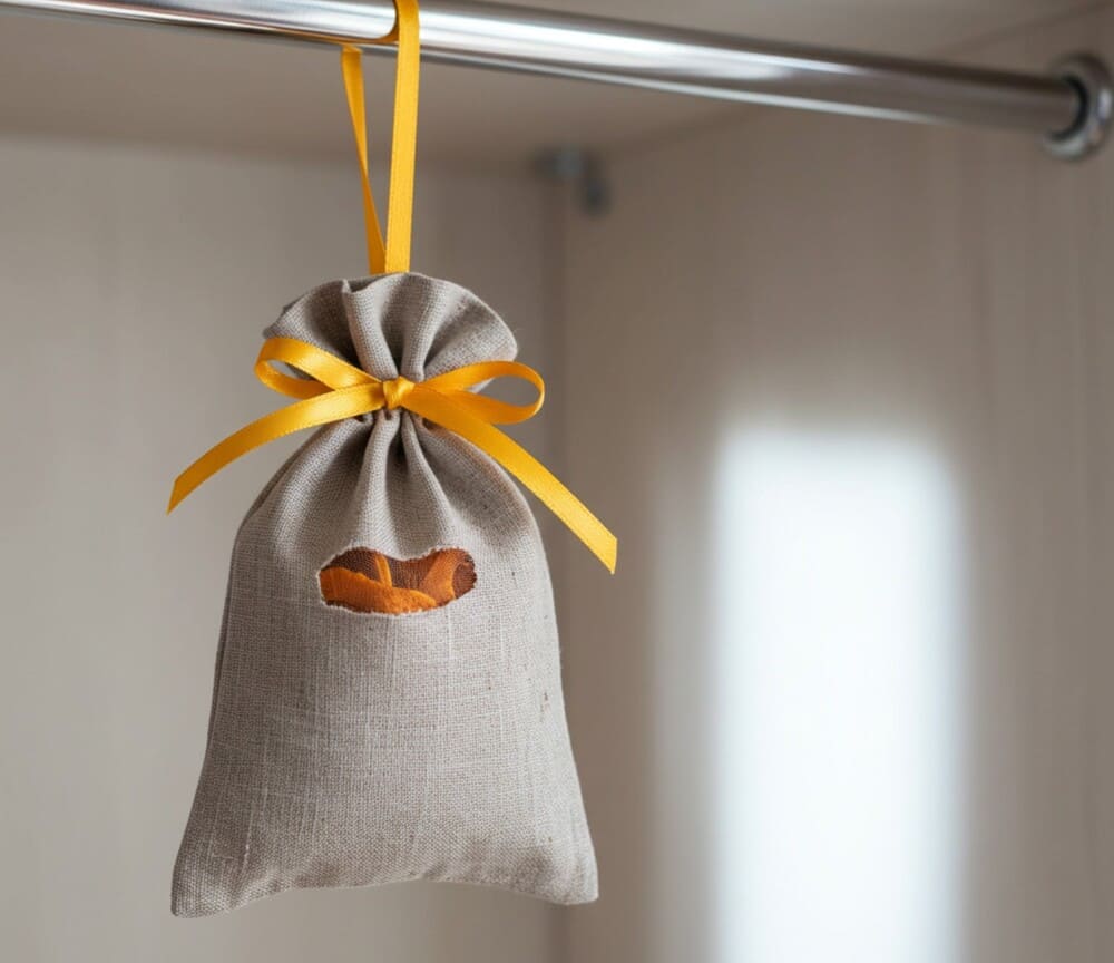 Use orange peel as a wardrobe to effectively and safely deodorize clothes. Photo: Dat