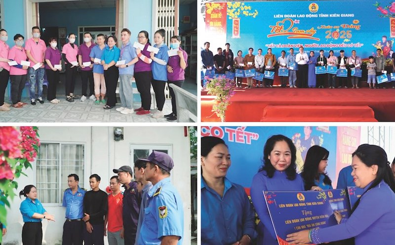 Activities to care for union members and workers of all levels of the Kien Giang Provincial Trade Union. Photo: Nguyen Anh