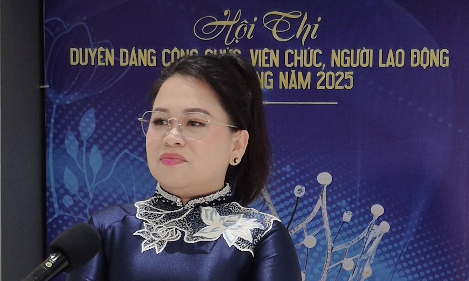 Ba Truong Thanh Thuy - Chu tich LDLD tinh Kien Giang. Anh: Nguyen Anh