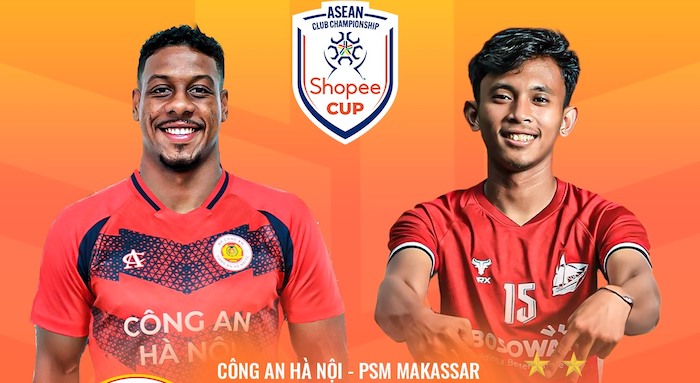 Hanoi Police met PSM Makassar in the second leg of the Southeast Asian Cup C1 semi-finals. Photo: FPT Play