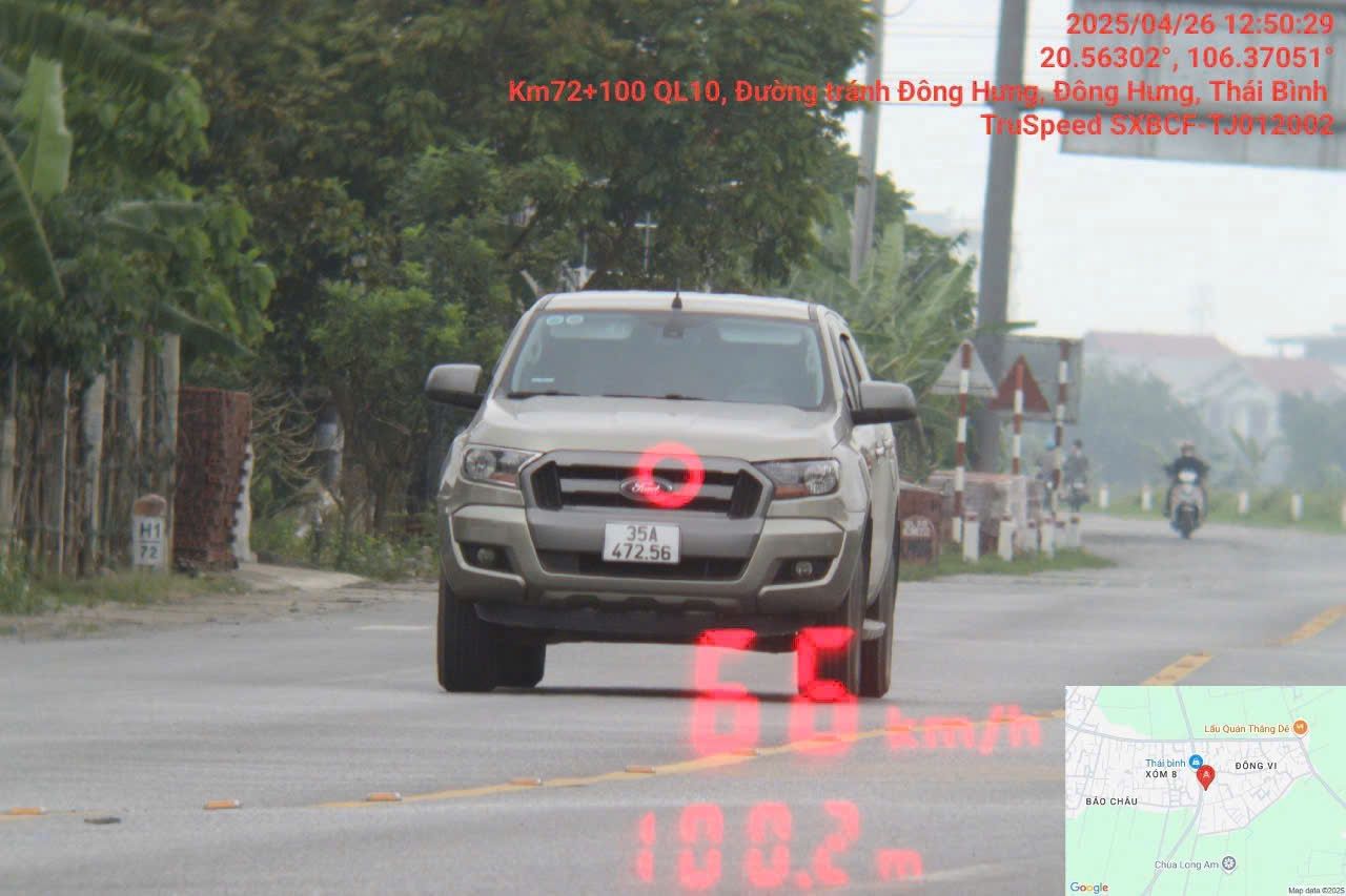 Imagenes de vehiculos automovilisticos que violan el exceso de velocidad. Fuente: Departamento de Seguridad Social de la Policia de la Provincia de Taiping