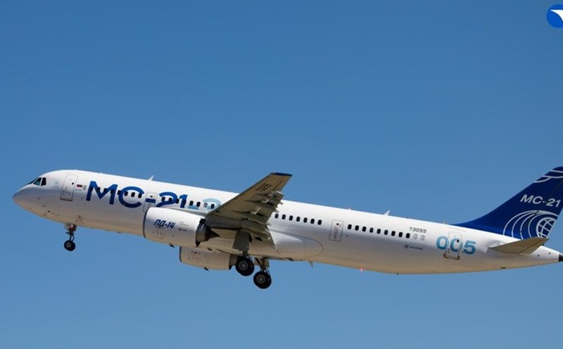 The Russian MC-21 successfully tested its flight at a speed of 580 km/h. Photo: Rostec