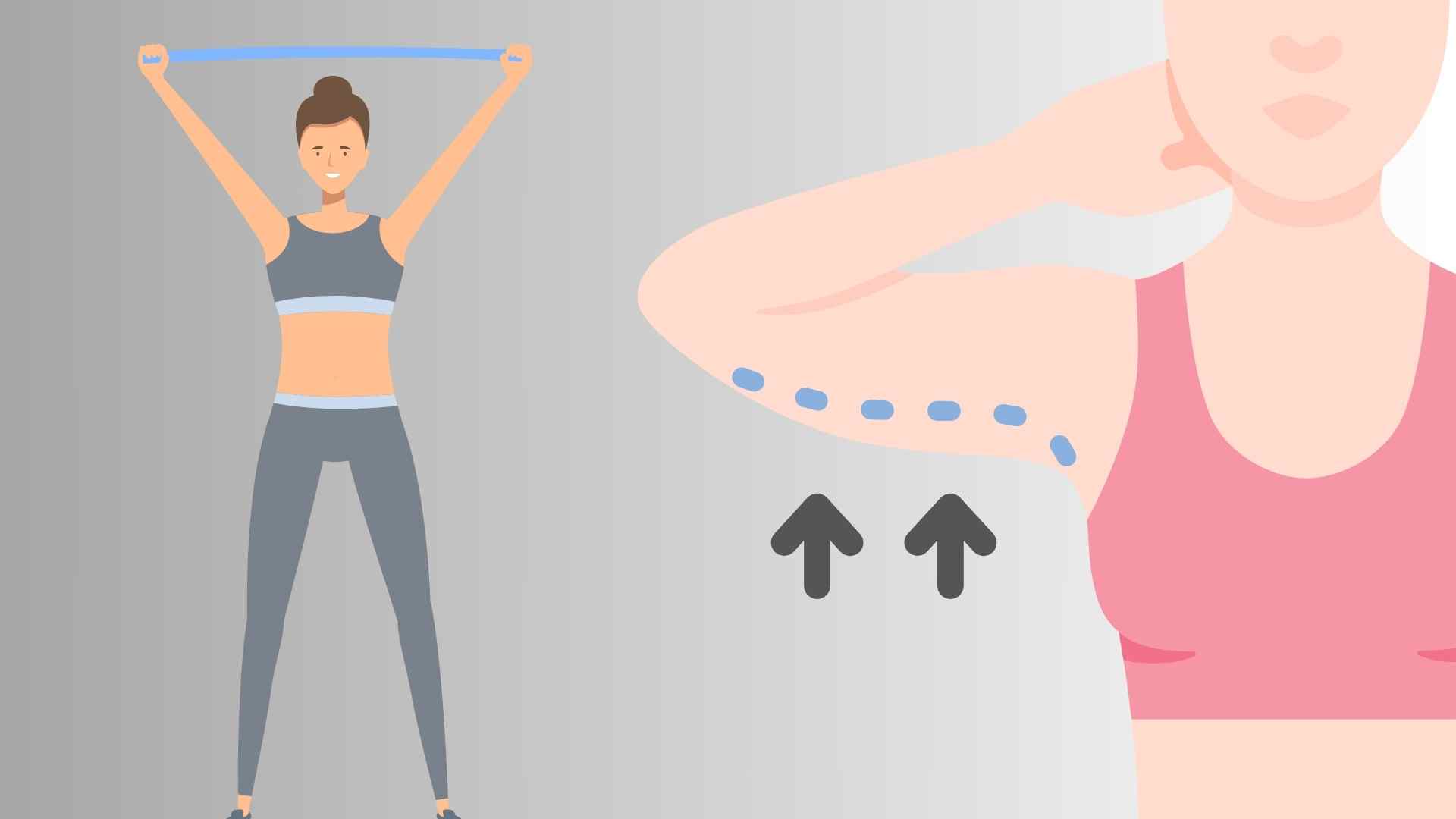 Hay muchos movimientos simples que ayudan a reducir la grasa en los brazos, fortalecer los musculos y lograr una apariencia delgada. Imagen de la pelicula