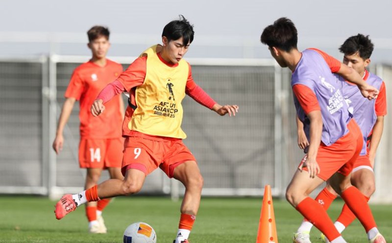 U17 Vietnam is ready for the opening match of the 2025 U17 Asian Cup. Photo: VFF