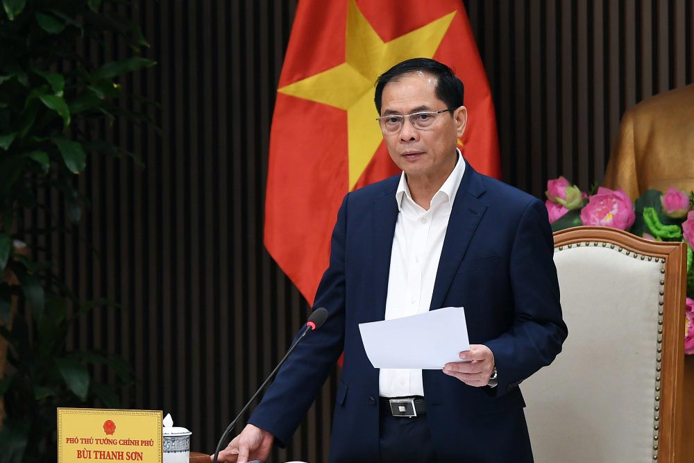 Member of the Party Central Committee, Deputy Prime Minister Bui Thanh Son is the Head of the Working Group on Adaptation to the adjustment of US economic and trade policies. Photo: VGP