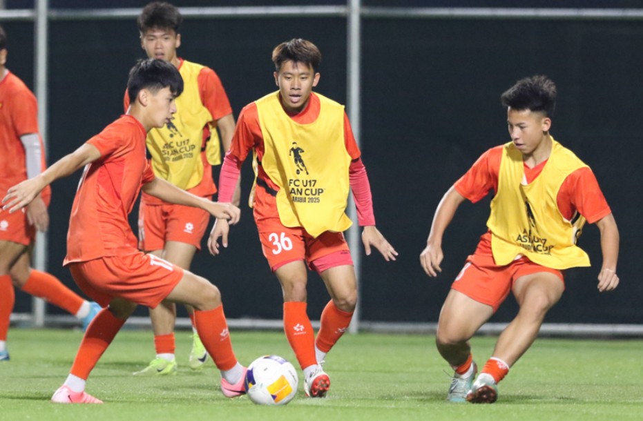 U17 Vietnam will meet U17 Australia in the opening match of the 2025 U17 Asian Cup finals. Photo: VFF