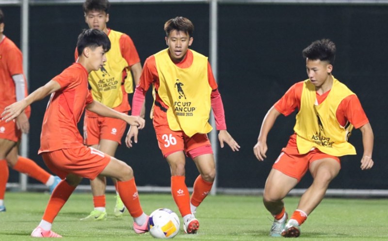 U17 Vietnam will meet U17 Australia in the opening match of the 2025 U17 Asian Cup finals. Photo: VFF