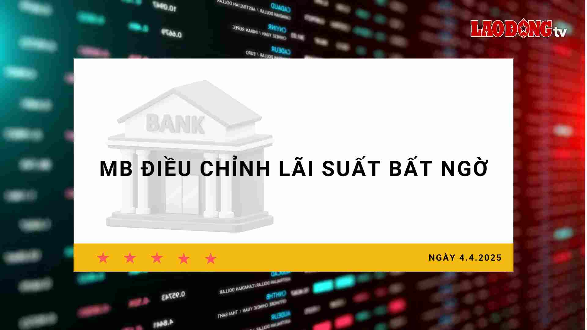 Interest rate 4.4: MB unexpectedly adjusts interest rates