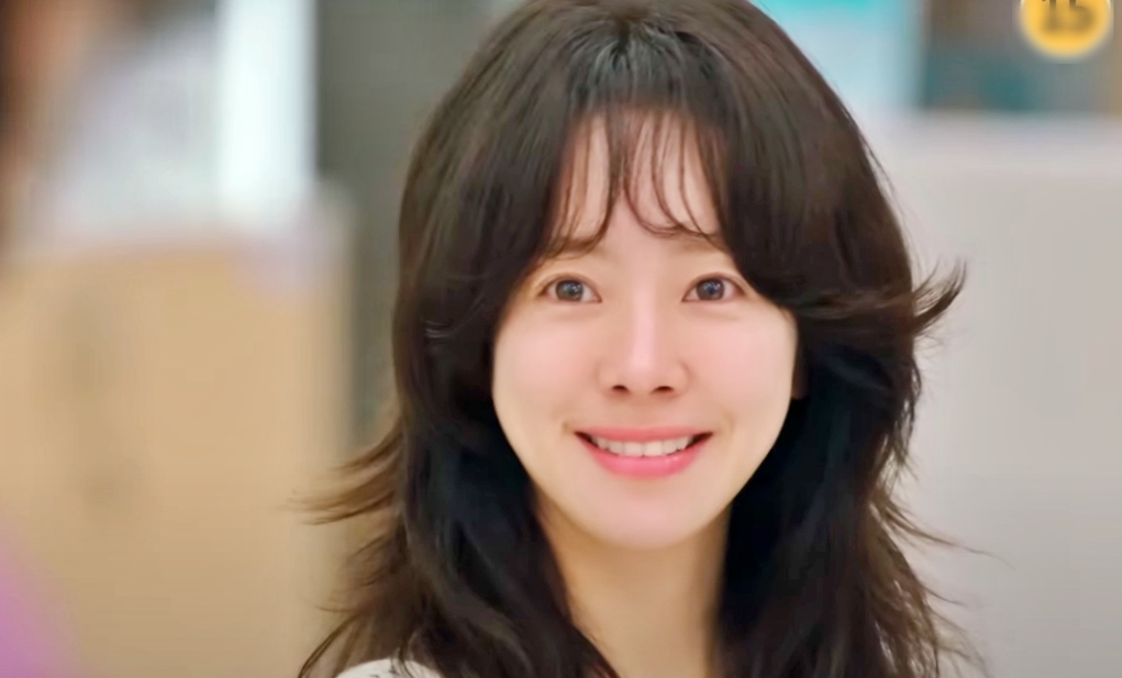 Actress Han Ji Min. Photo cut from the trailer for the movie More Beautiful Than Paradise