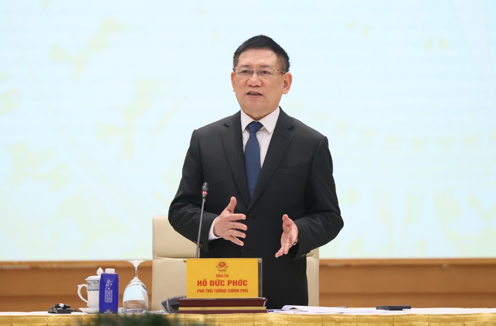 Member of the Party Central Committee, Deputy Prime Minister Ho Duc Phoc stated that Vietnam is always proactive, receptive, and strongly coordinates with the US side to negotiate taxes fairly. Photo: VGP/Tran Manh