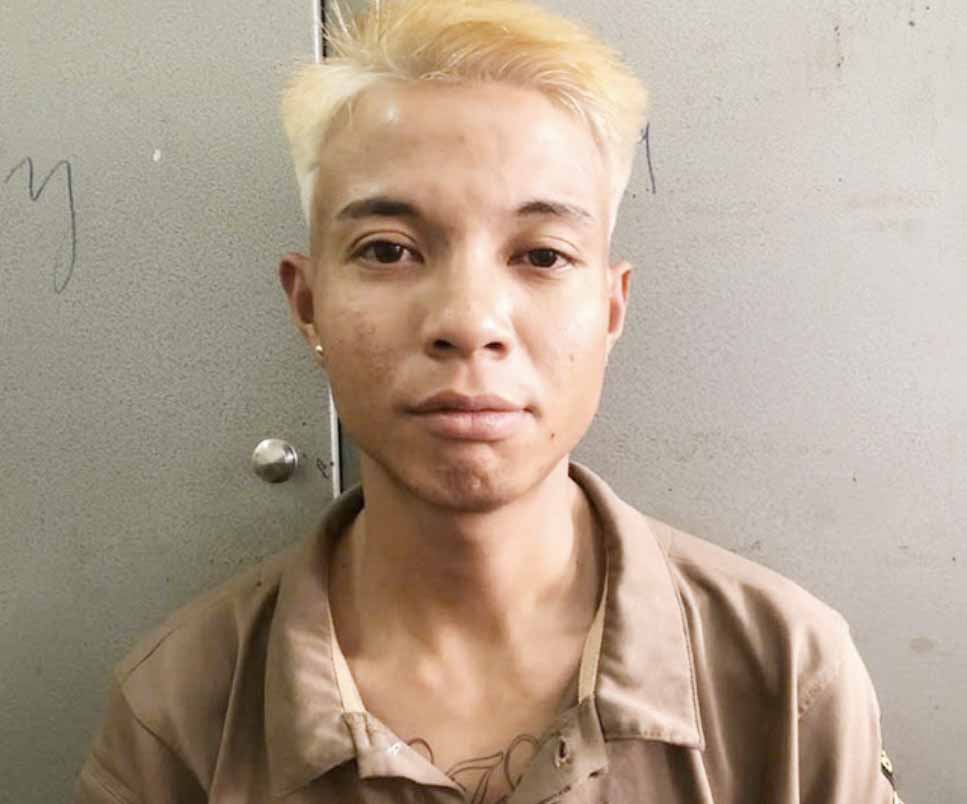 The newly released Nam was arrested for theft. Photo: Ha Tinh Police.