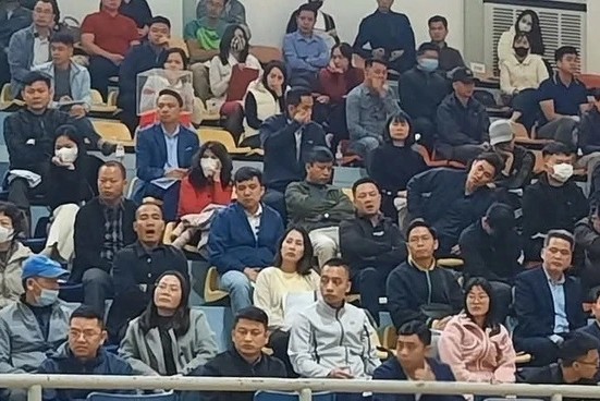 Auction of 47 land plots in My Duc district. Photo: VNA