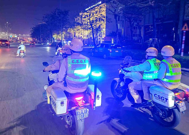 The authorities actively ensure traffic safety during the holiday. Photo: To The