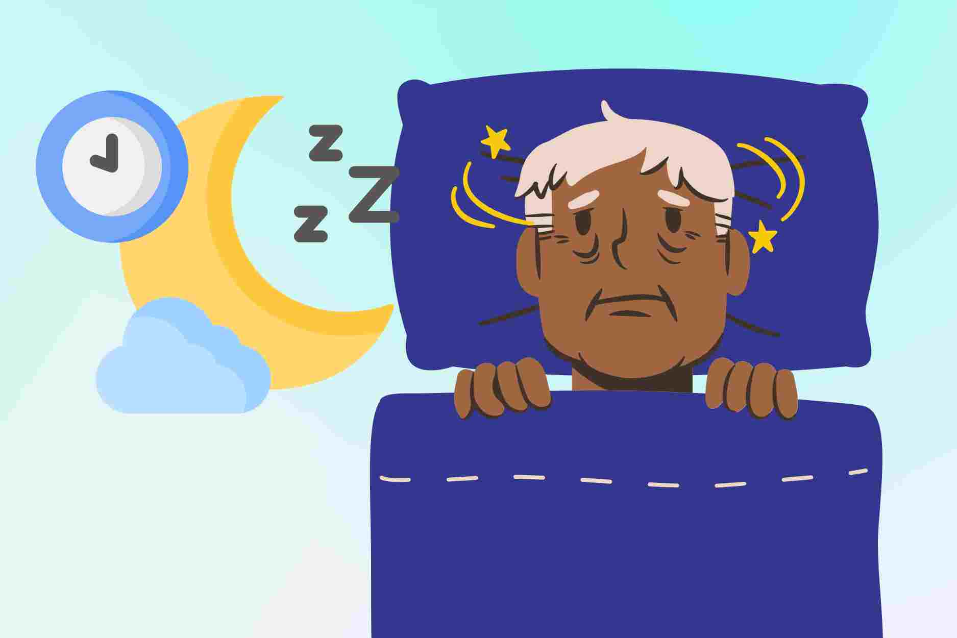 Tips for the elderly on how to sleep well and deeply every night. Graphics: Dinh Dinh