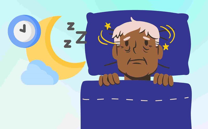 Tips for the elderly on how to sleep well and deeply every night. Graphics: Dinh Dinh