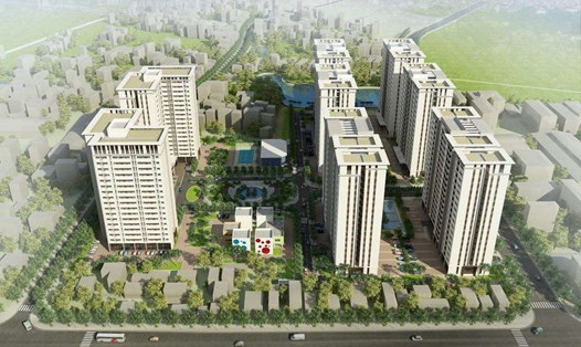 Khu nhà ở xã hội Phú Lãm (phường Phú Lãm, quận Hà Đông). Ảnh: Chủ đầu tư