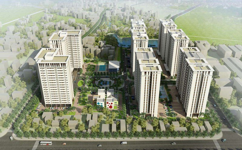 Phu Lam social housing area (Phu Lam ward, Ha Dong district). Photo: Investor