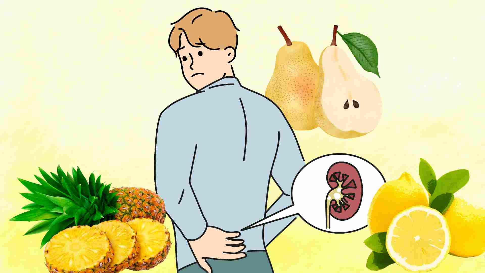 Effective kidney detox with yellow fruits