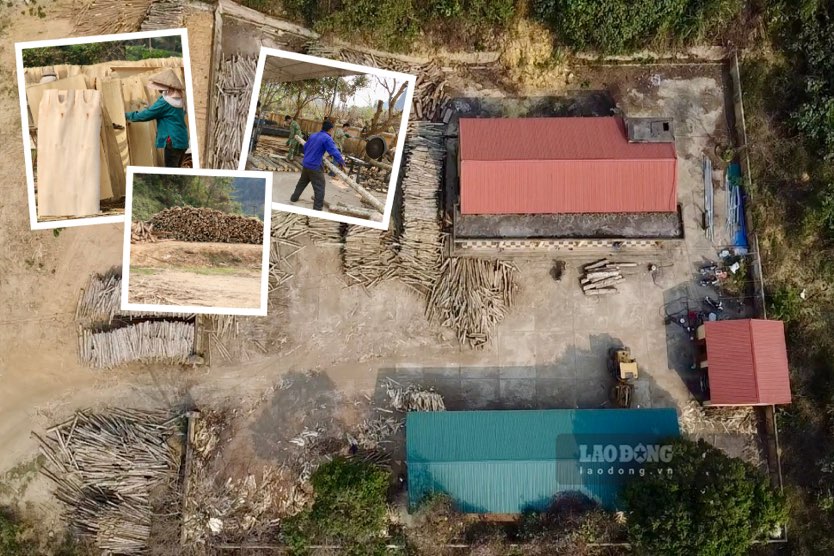 Nguy cơ mất an toàn, cháy nổ từ xưởng gỗ tại Bắc Kạn. Ảnh: Nguyễn Hoàn.