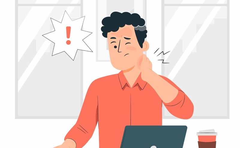 Loss of mobility in the neck can be a warning sign of spinal cord injury, requiring timely treatment to prevent serious complications. Graphics: Thien Nhan