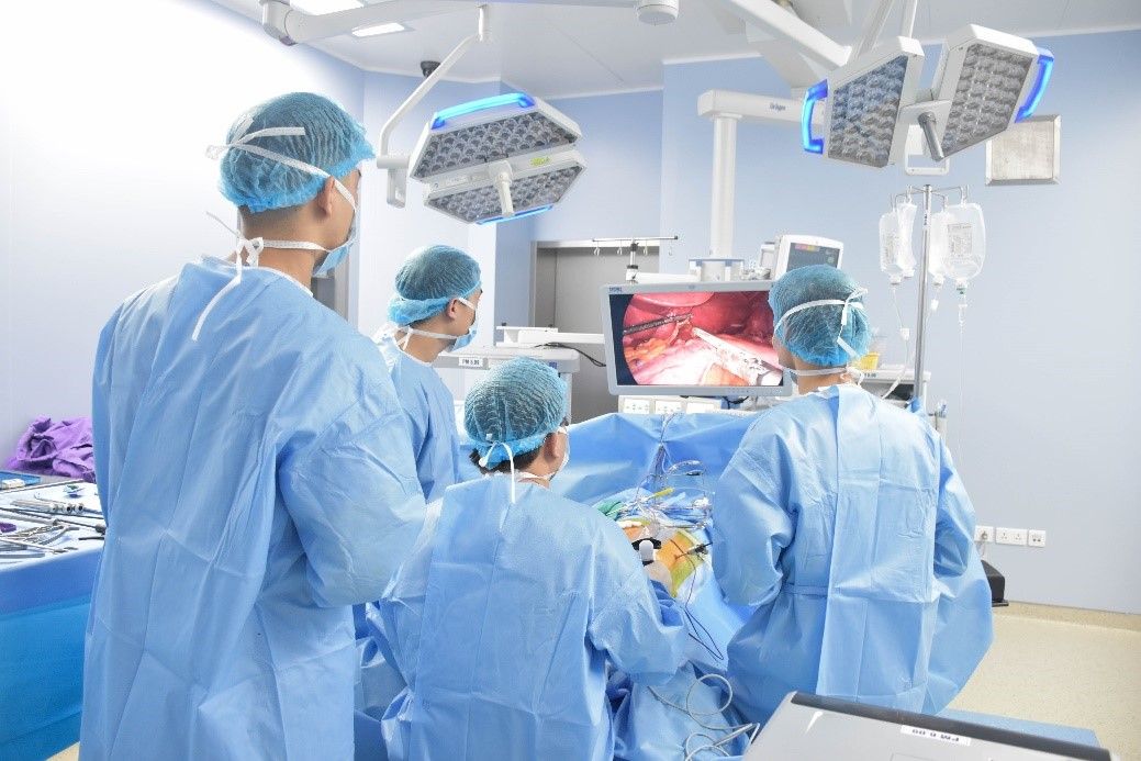 A stomach cancer case underwent surgery at the 108 Central Military Hospital. Photo: BVCC