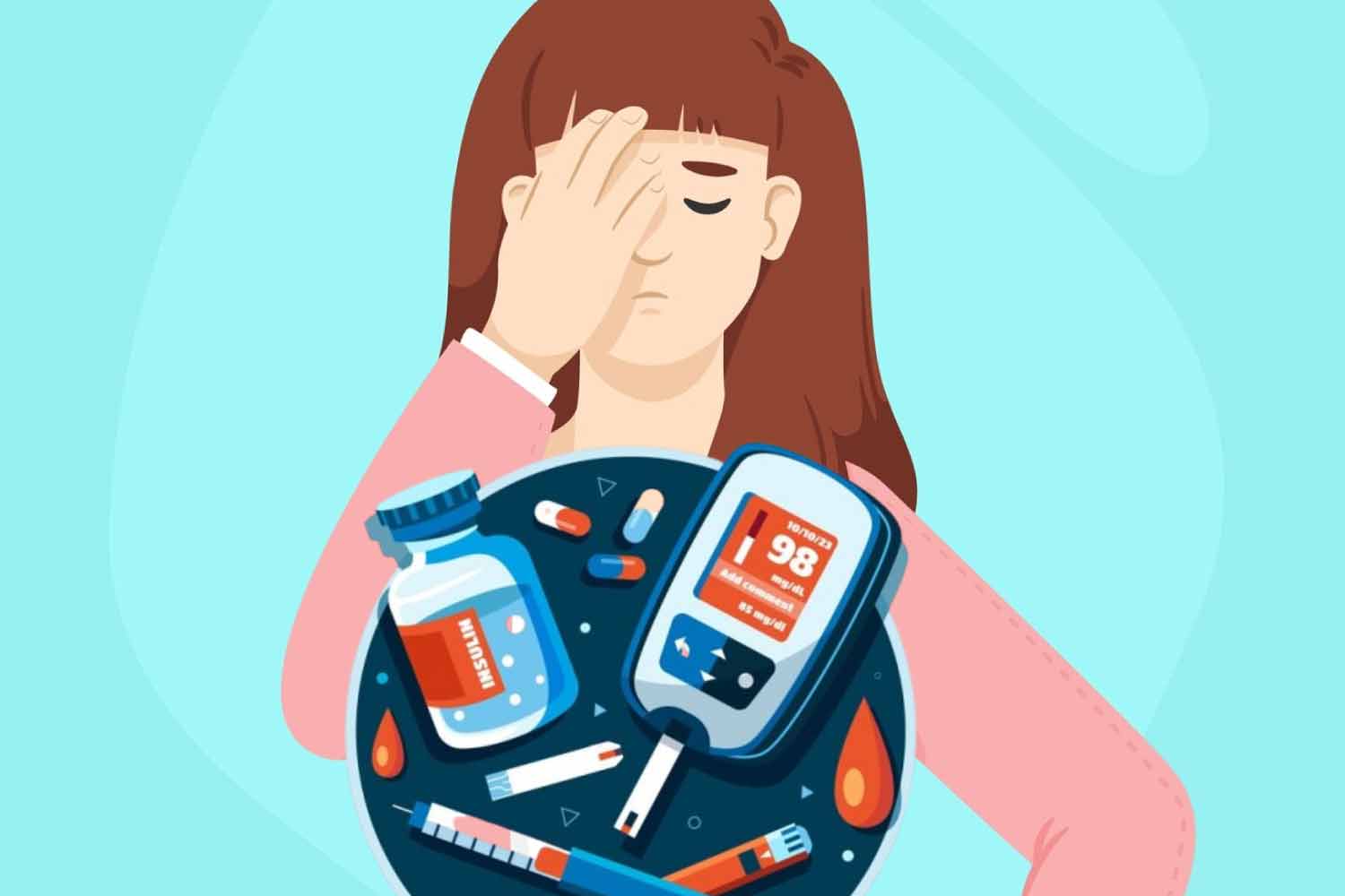 Diabetes can cause many serious problems for the eyes, affecting vision if not controlled. Graphics: Dinh Thien