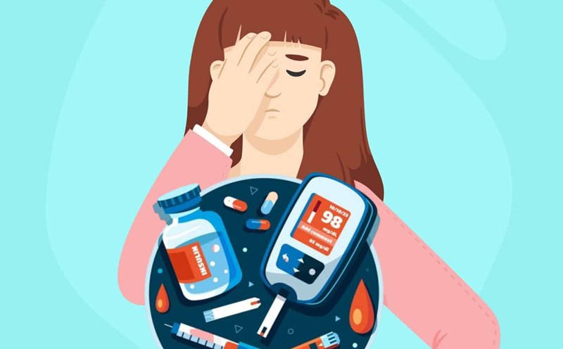 Diabetes can cause many serious problems for the eyes, affecting vision if not controlled. Graphics: Dinh Thien