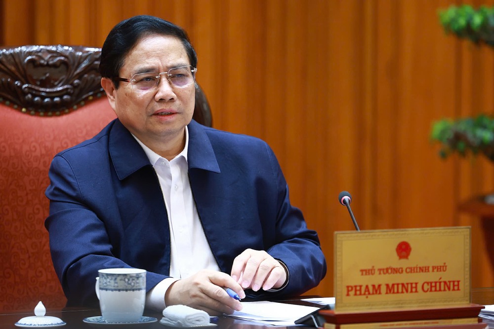 Politburo member and Prime Minister Pham Minh Chinh urged to accelerate the disbursement of public investment capital in 2025. Photo: VGP