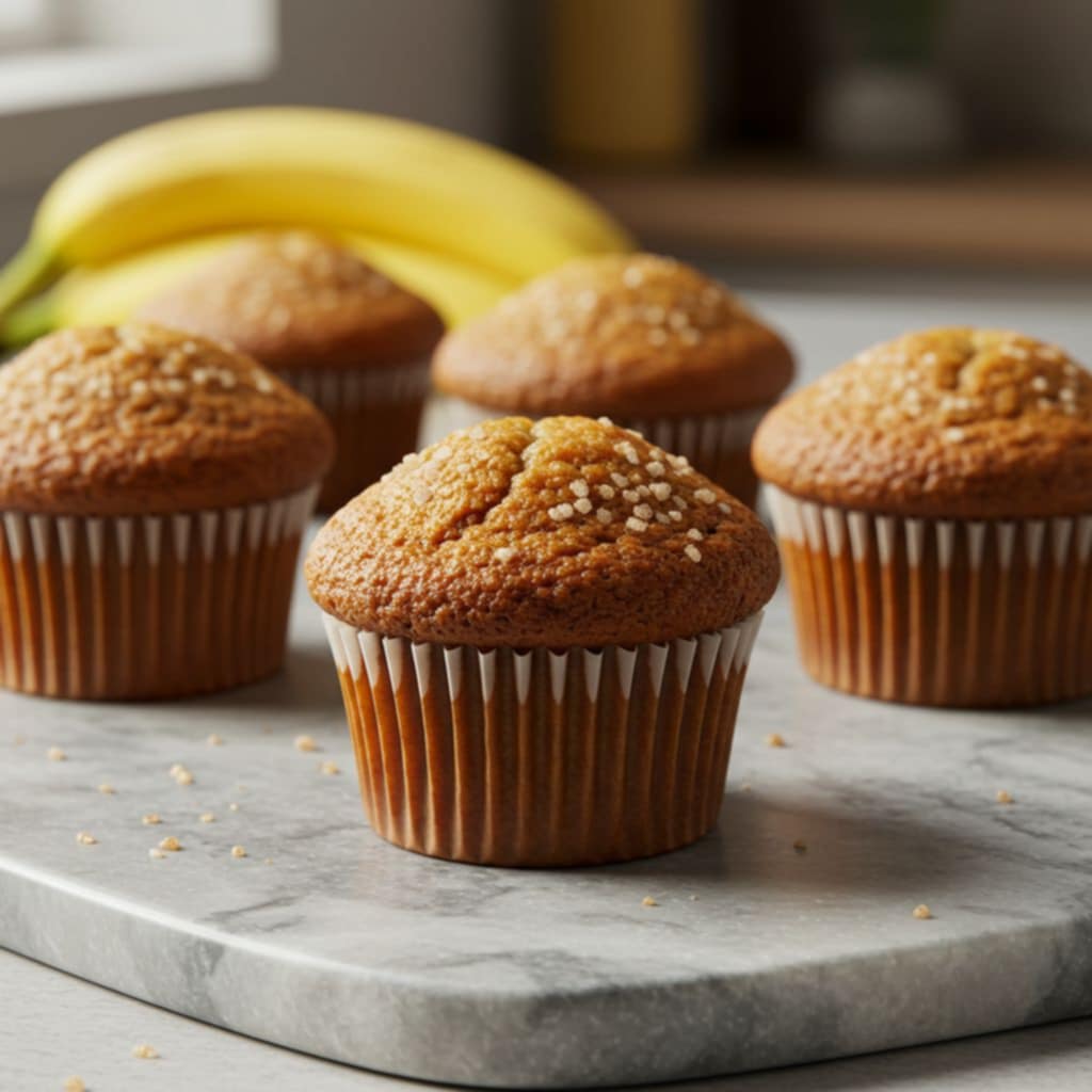 Banana muffins are a delicious, nutritious cake that does not take much time to prepare. Photo: Xinhua