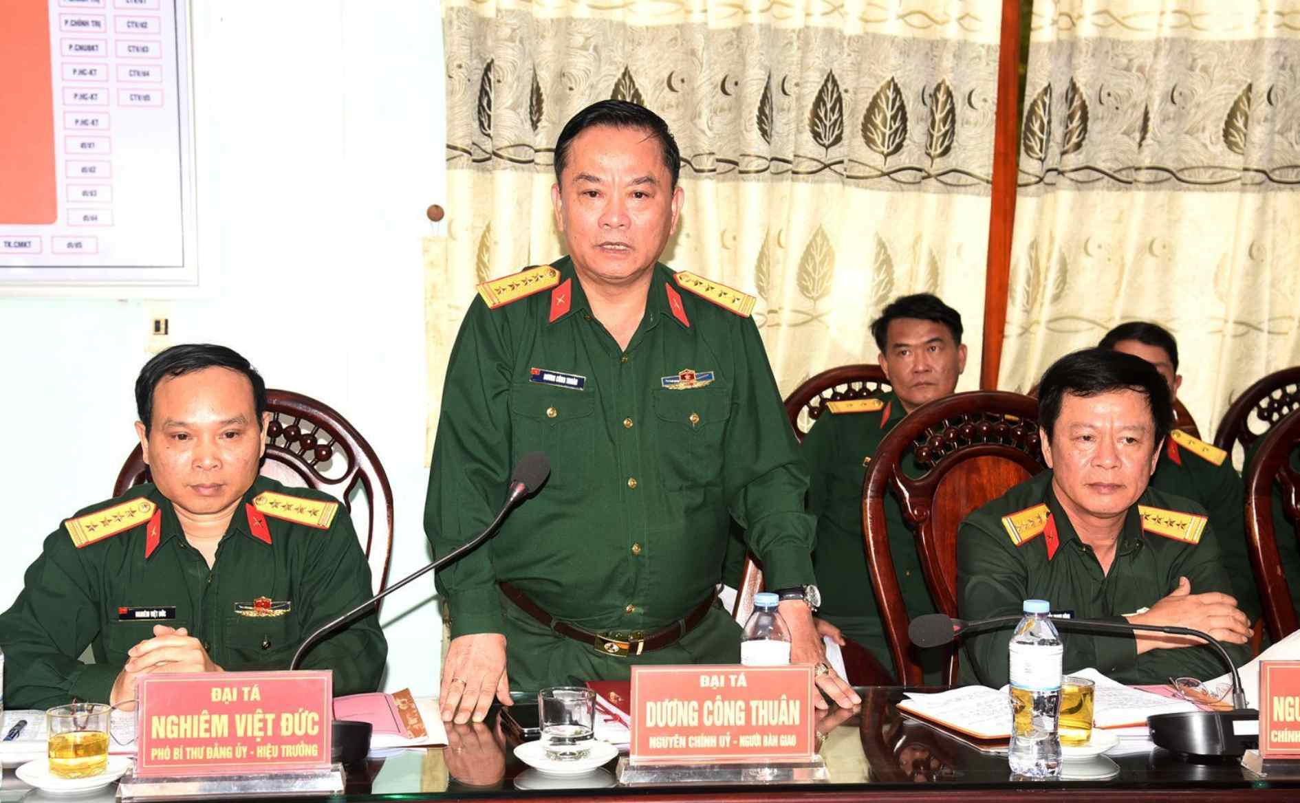Colonel Duong Cong Thuan - Party Committee Secretary, Political Commissar of Military School of Military Region 4 retired. Photo: Huy Cuong/Military Region 4