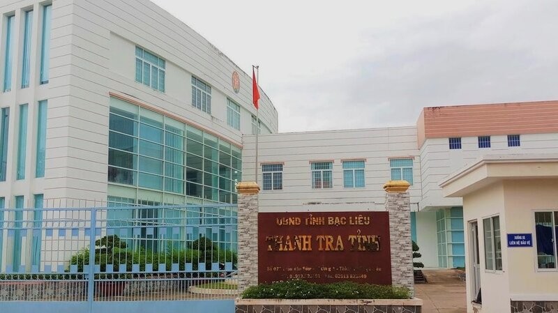 Du an son sua cai tao tru so Thanh tra tinh Bac Lieu cung tam dung de bo tri von cho du an khac. Anh: Nhat Ho