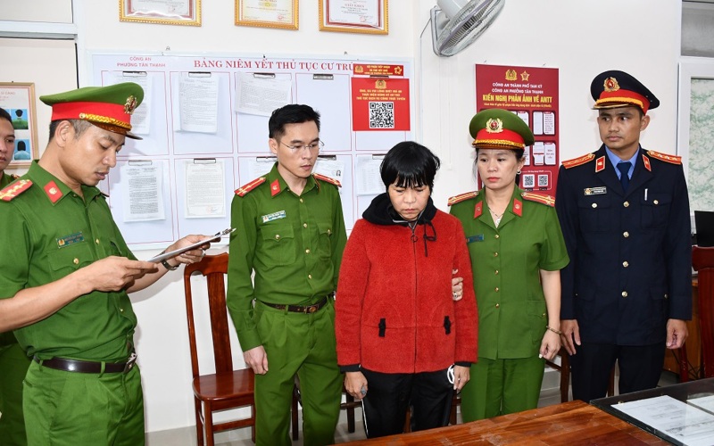 Quang Nam police prosecuted and detained the subject who killed his biological son to profit from insurance. Photo: CACC