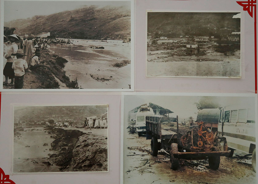 Bo anh quy gia ve tran lu quet lich su hon 30 nam truoc hien duoc trung bay tai Ben thuyen co khi, thi xa Muong Lay, tinh Dien Bien.