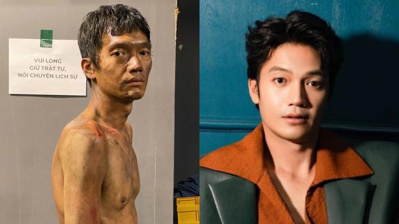 Quang Tuan lost a lot of weight to film "Tunnel: Sun in the dark". Photo: Producer