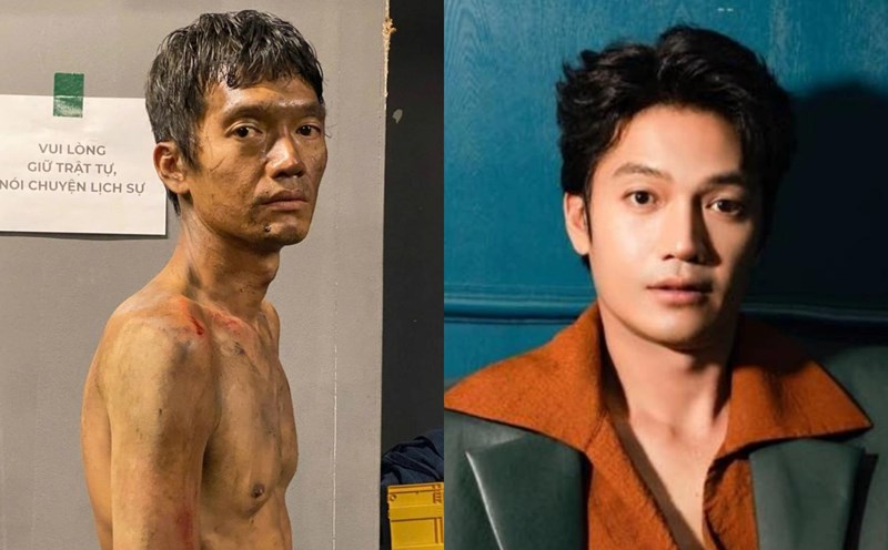 Quang Tuan lost a lot of weight to film "Tunnel: Sun in the dark". Photo: Producer