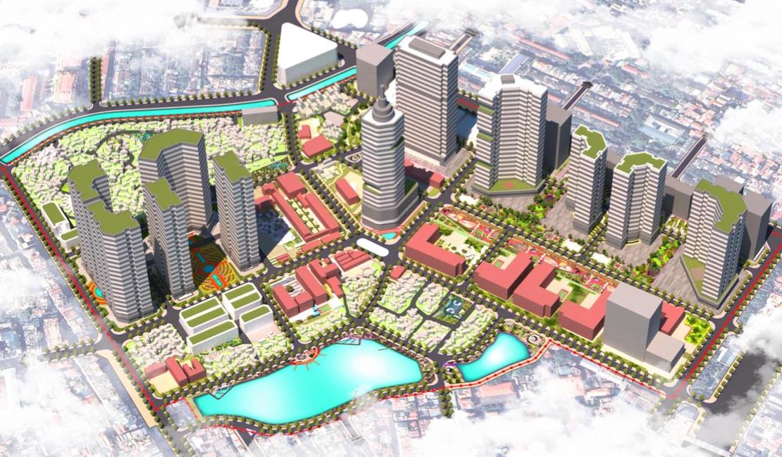 Perspective of Kim Lien apartment complex after renovation. Source: Dong Da District People's Committee