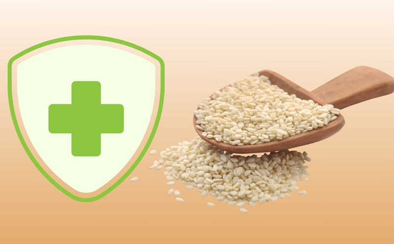 9 health benefits of sesame seeds. Graphics: Dinh Dinh