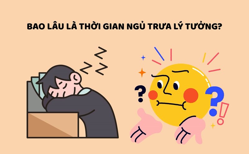 The best time to take a nap is for good health. Graphics: Huyen Trang