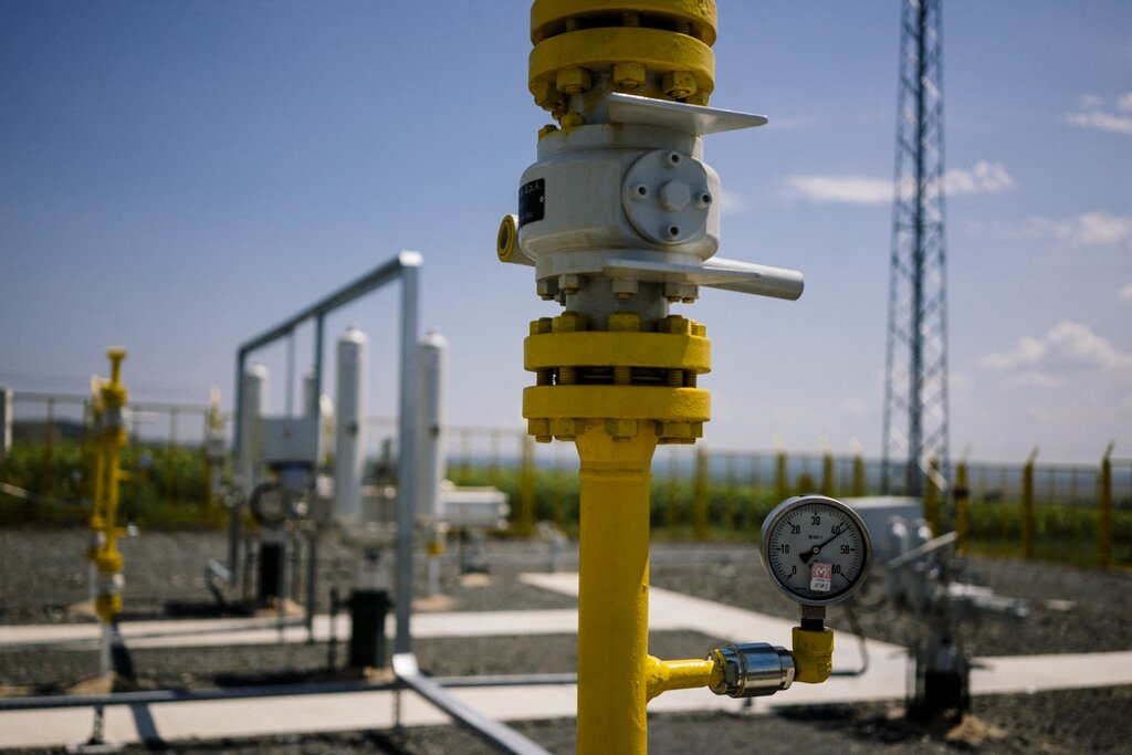 The Lozenets-Nedyalsko gas pipeline near Lozenets, Bulgaria. Photo: AFP