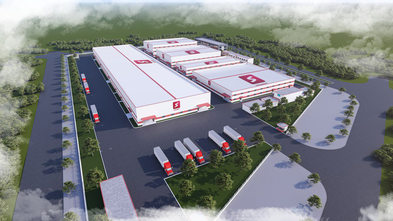 Perspective of the 536 billion VND factory in Quang Kim commune, Bat Xat district. Photo: Lao Cai Economic Zone Management Board