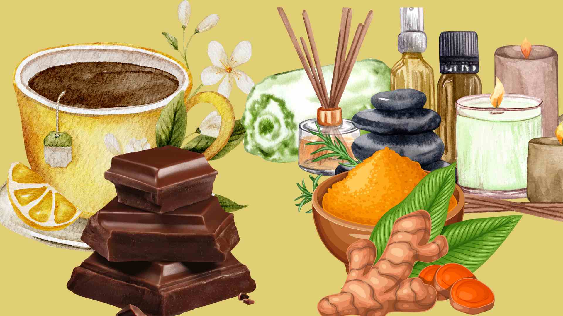 Foods that help you reduce stress effectively. Graphic photo: Hoang Loc