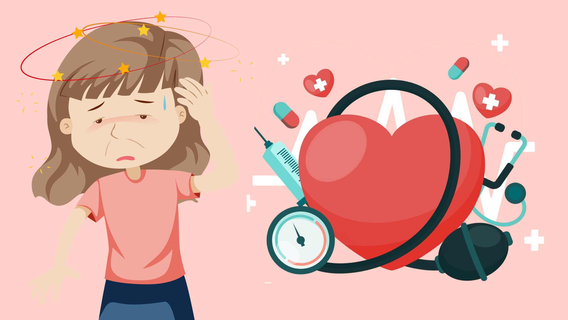 Causes of postural low blood pressure. Graphics: Thien Nhan