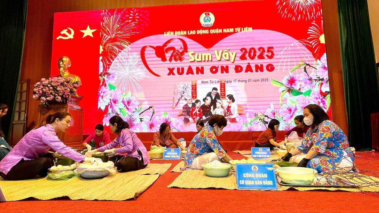 The Nam Tu Liem District Labor Federation organizes many activities to attract workers to develop union members. Photo: Trade Union