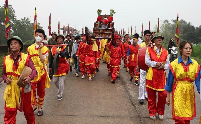 The 2025 Hoa Lu Festival is organized with many unique cultural activities. Photo: Nguyen Truong