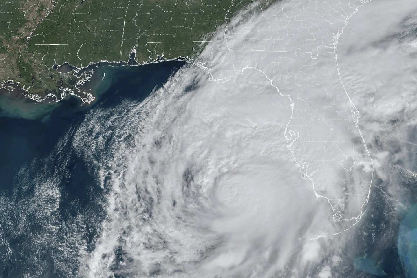 Image of Hurricane Milton approaching the mainland of Florida (USA) on October 9, 2024. Photo: NOAA